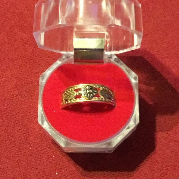 Harley Davidson Jewelry - 10k gold Harley-Davidson ring w/ wide band